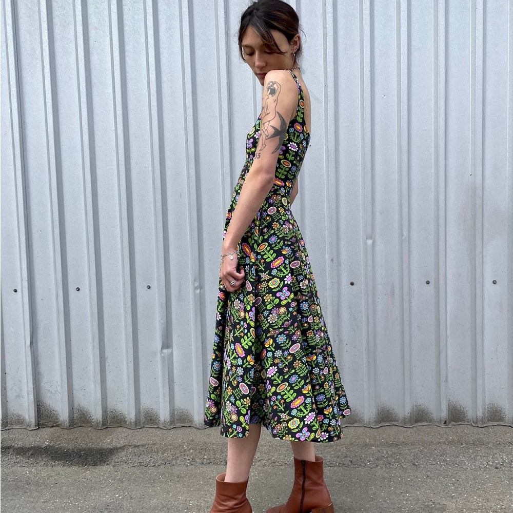 Nooworks Floral Black Dress